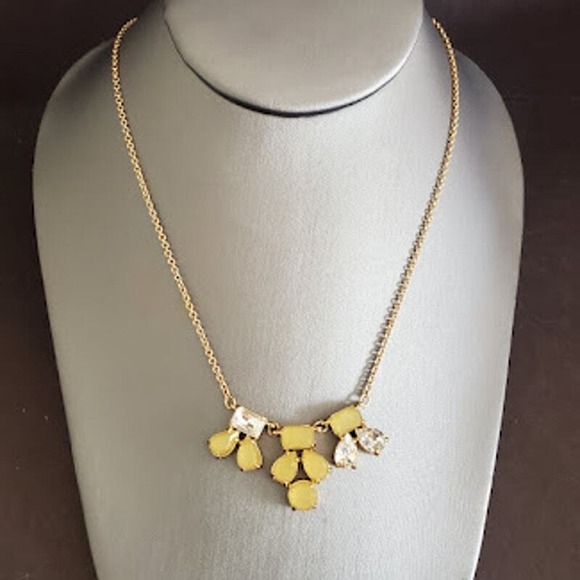 kate spade Jewelry - Kate Spade Secret Garden Necklace Butterscotch and Clear Colored‎ Stones